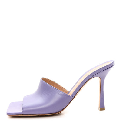 Bottega Veneta Lambskin Stretch Mule Sandals 39 Lavender 1 of 8