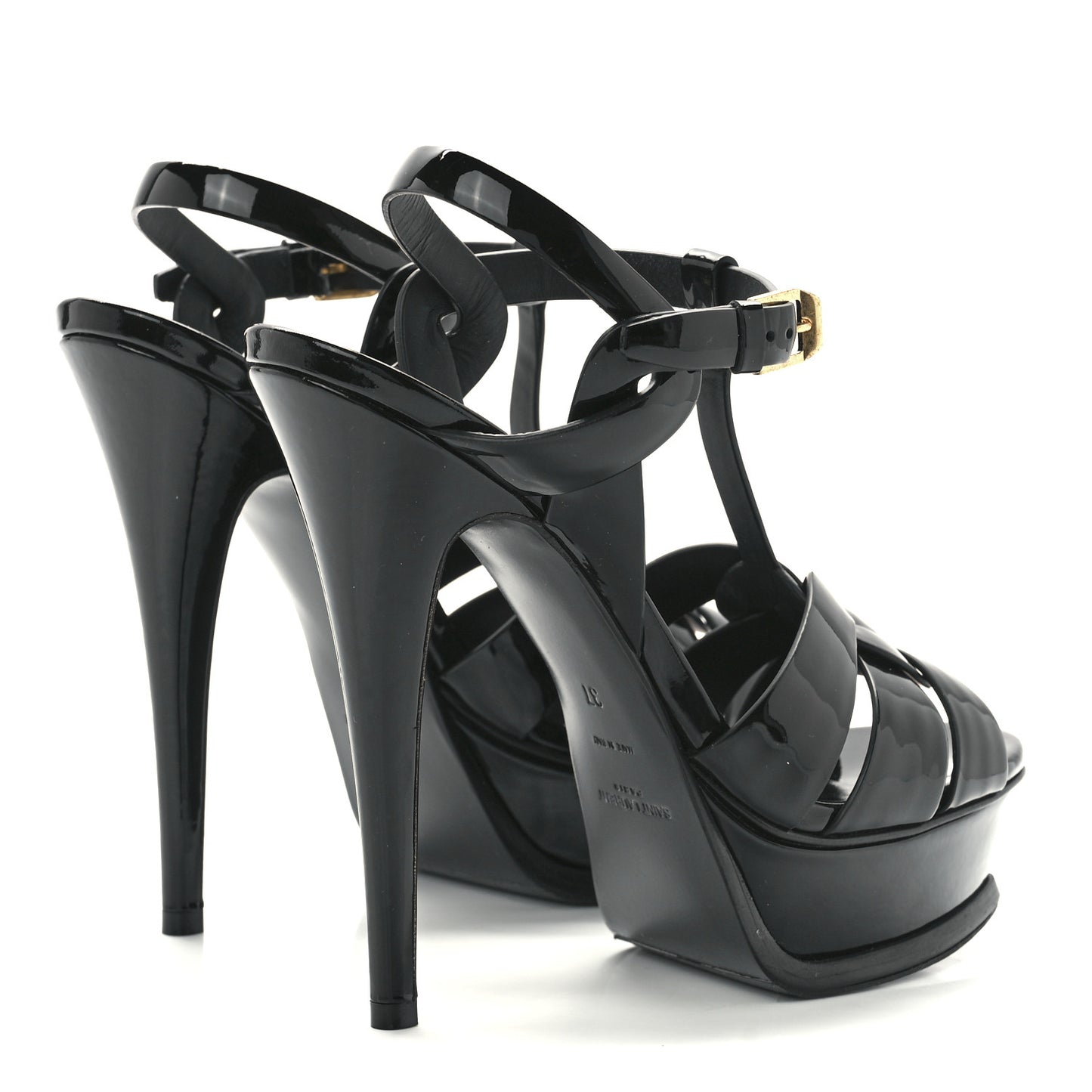 Patent Tribute 105 Platform Sandals 37 Black