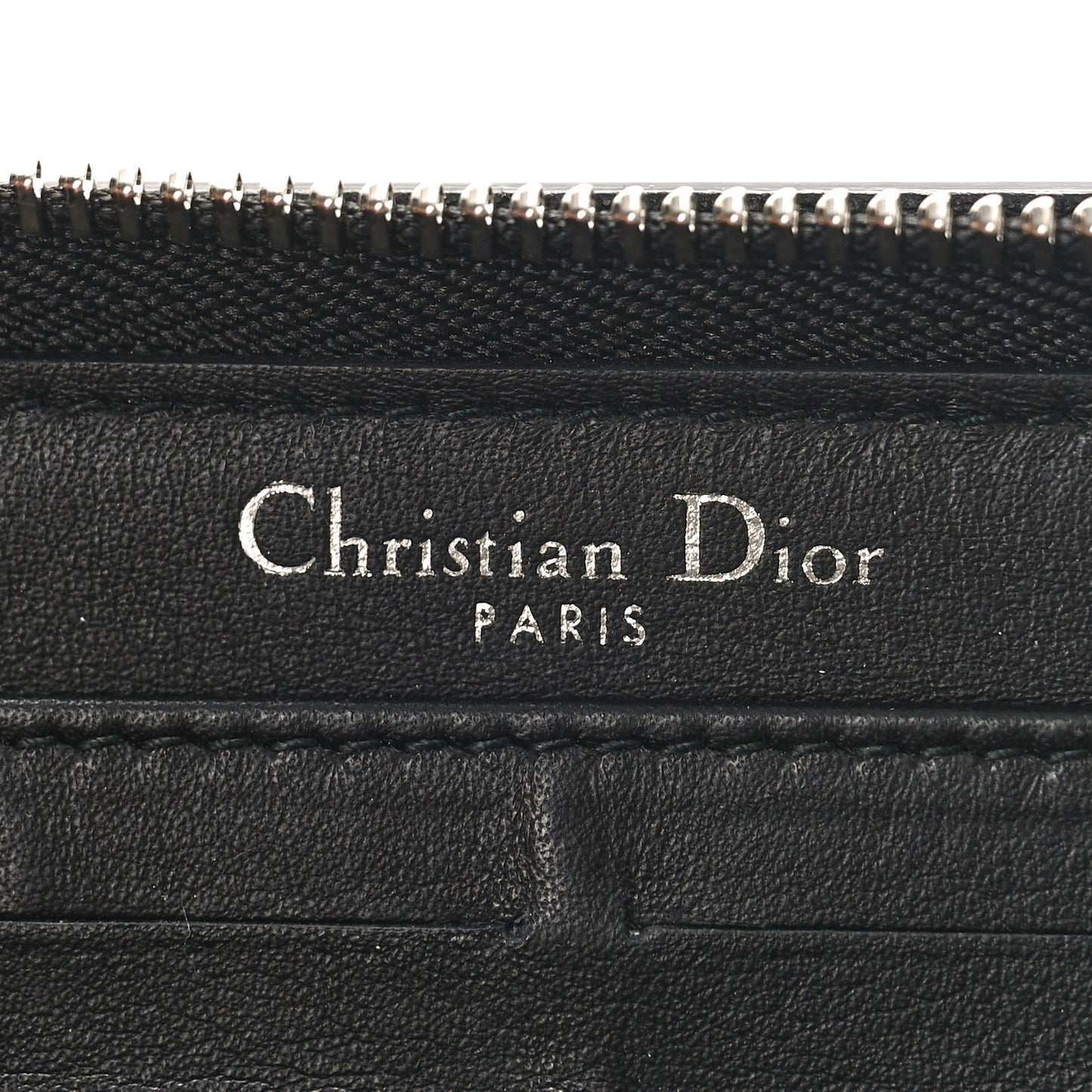Calfskin Paradise Diorissimo Voyageur Wallet Black