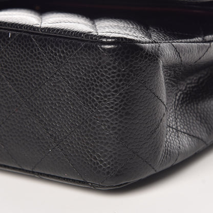 Chanel Caviar Quilted Medium Double Flap Black 11 of 12