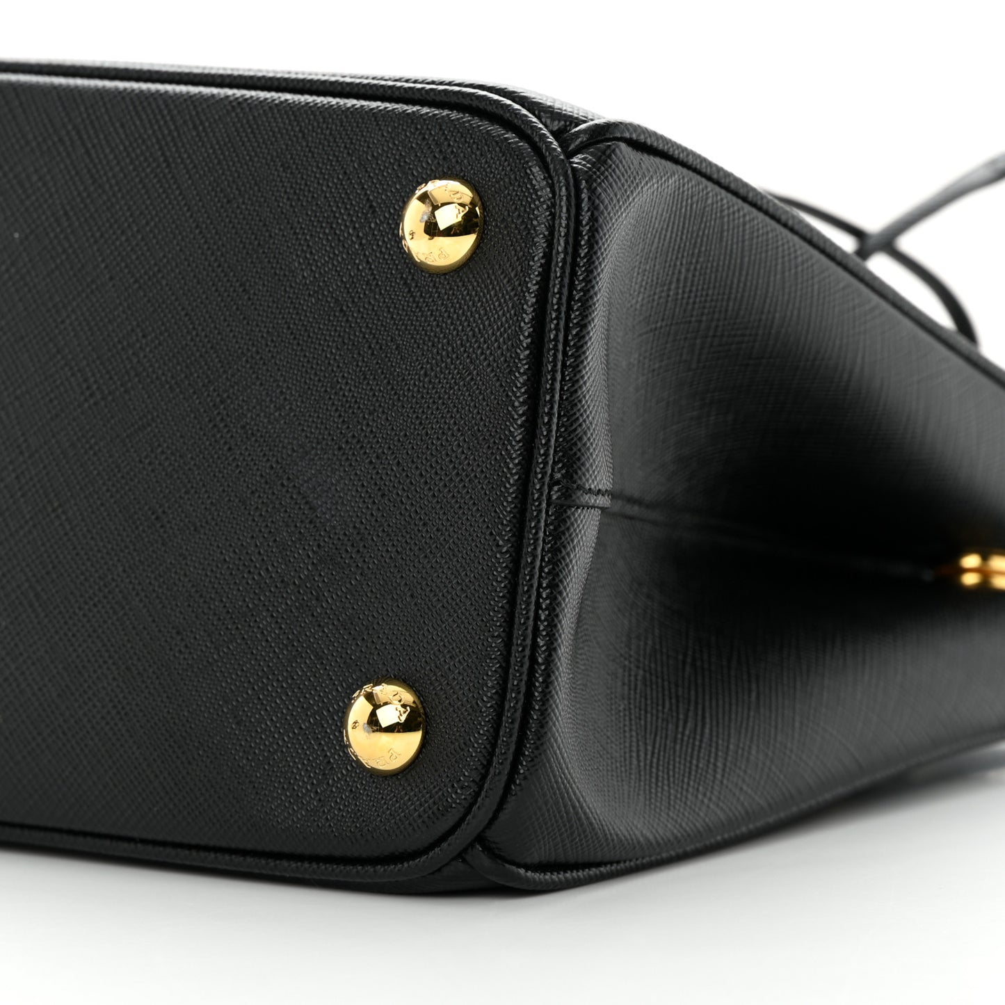 Saffiano Small Galleria Double Zip Tote Black