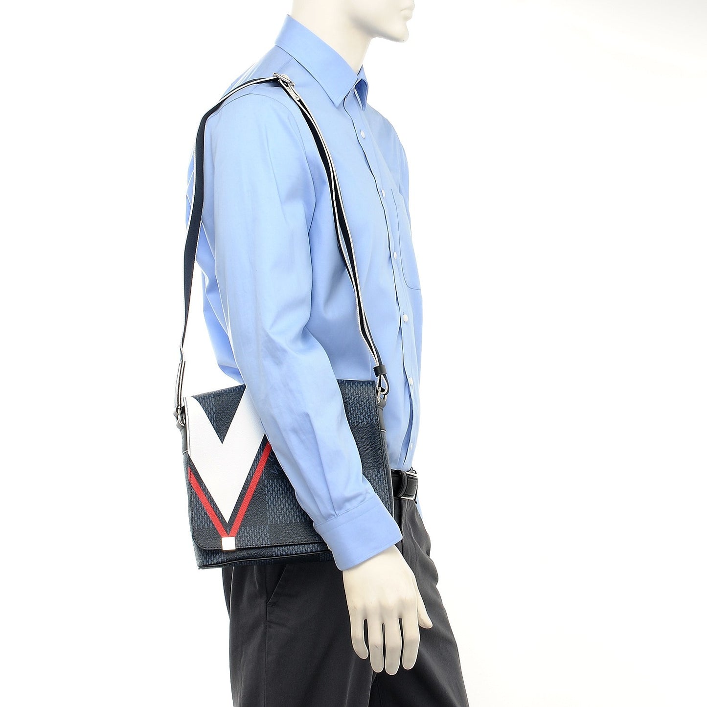 Damier Cobalt Latitude America's Cup District PM Red