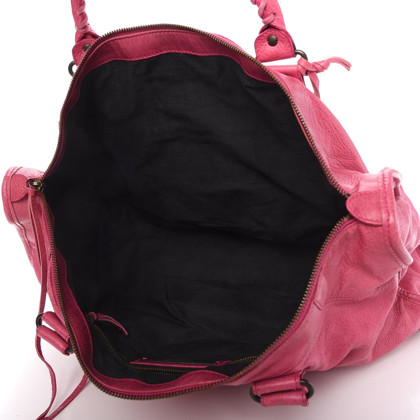 Agneau Classic Hardware Work Cyclamen Fucsia