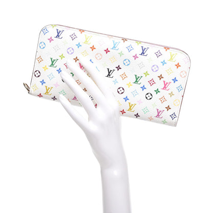 Louis Vuitton Monogram Multicolor Insolite Wallet White Litchi 2 of 8