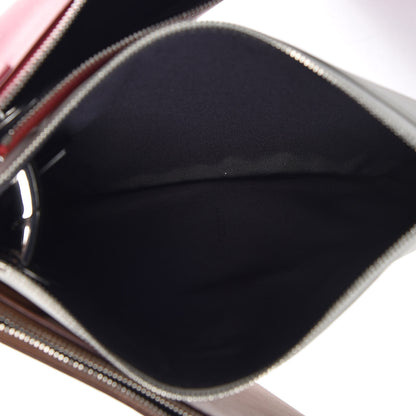 Fendi Vitello Century Opaco F is Fendi Tri-Color Triplette Pouch Set Corteccia White Ice Fragola 6 of 9