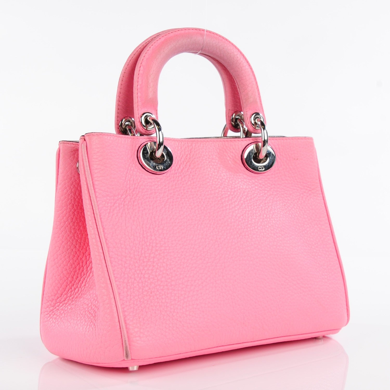 Christian Dior Bullcalf Small Diorissimo Tote Pink 6 of 12