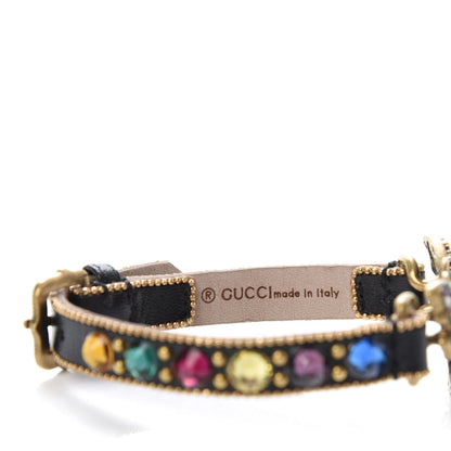 Gucci Calfskin Crystal Butterfly Bracelet Multicolor 4 of 4