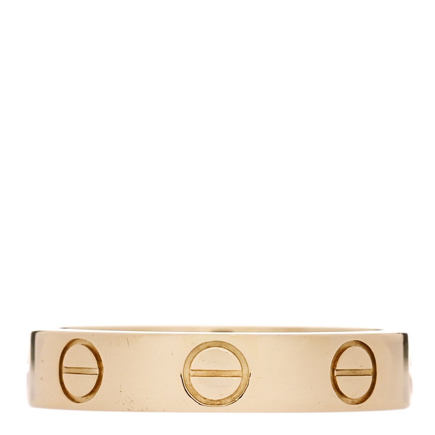 18K Yellow Gold 3.5mm LOVE Wedding Band Ring 47 4