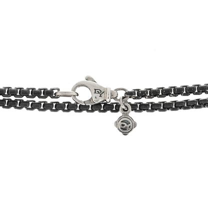 David Yurman Darkened Sterling Silver 2.7mm Box Chain Necklace 72" 4 of 5