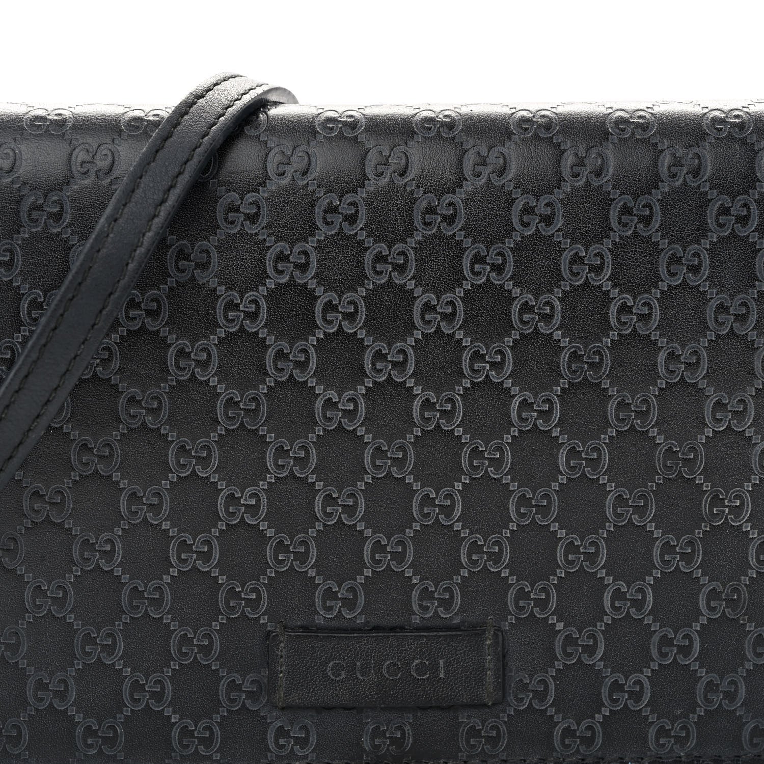 Gucci Microguccissima Crossbody Wallet Black 9 of 11