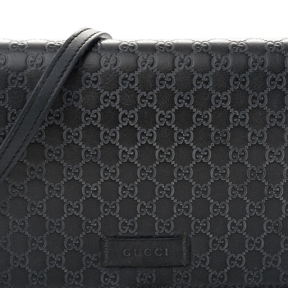 Gucci Microguccissima Crossbody Wallet Black 9 of 11