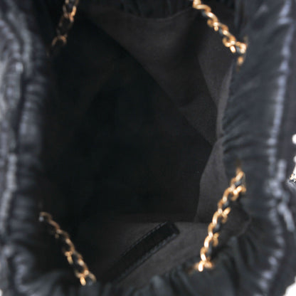 Chanel Iridescent Crumpled Calfskin Small Coco Pleats Backpack Navy 7 of 7