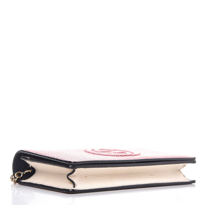 Gucci Dollar Calfskin Soho Wallet On Chain Hibiscus Red Mystic White Blue 4 of 7