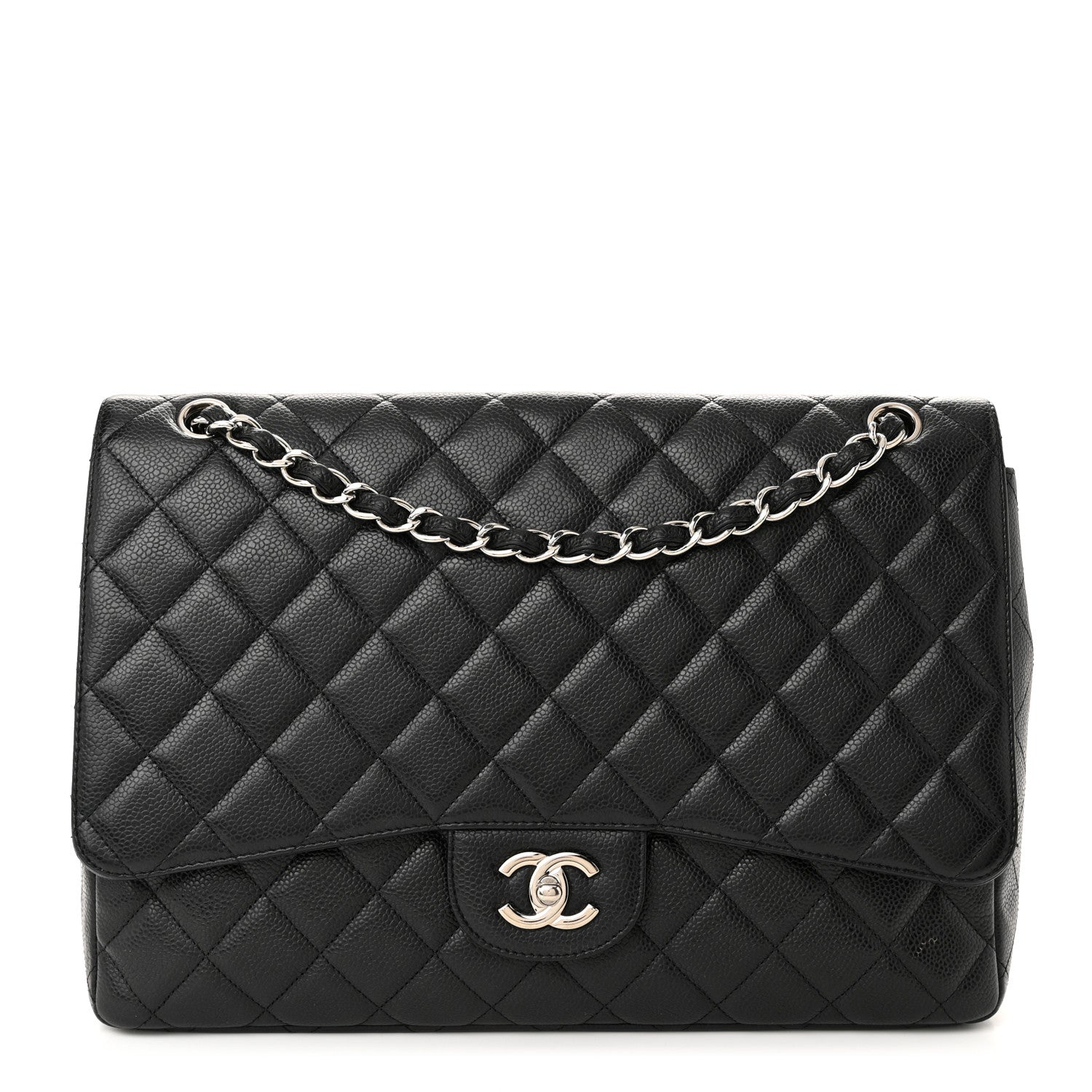 Chanel Caviar Quilted Maxi Single Flap Black 1 of 11
