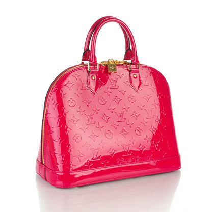Louis Vuitton Vernis Alma MM Rose Indien 3 of 8