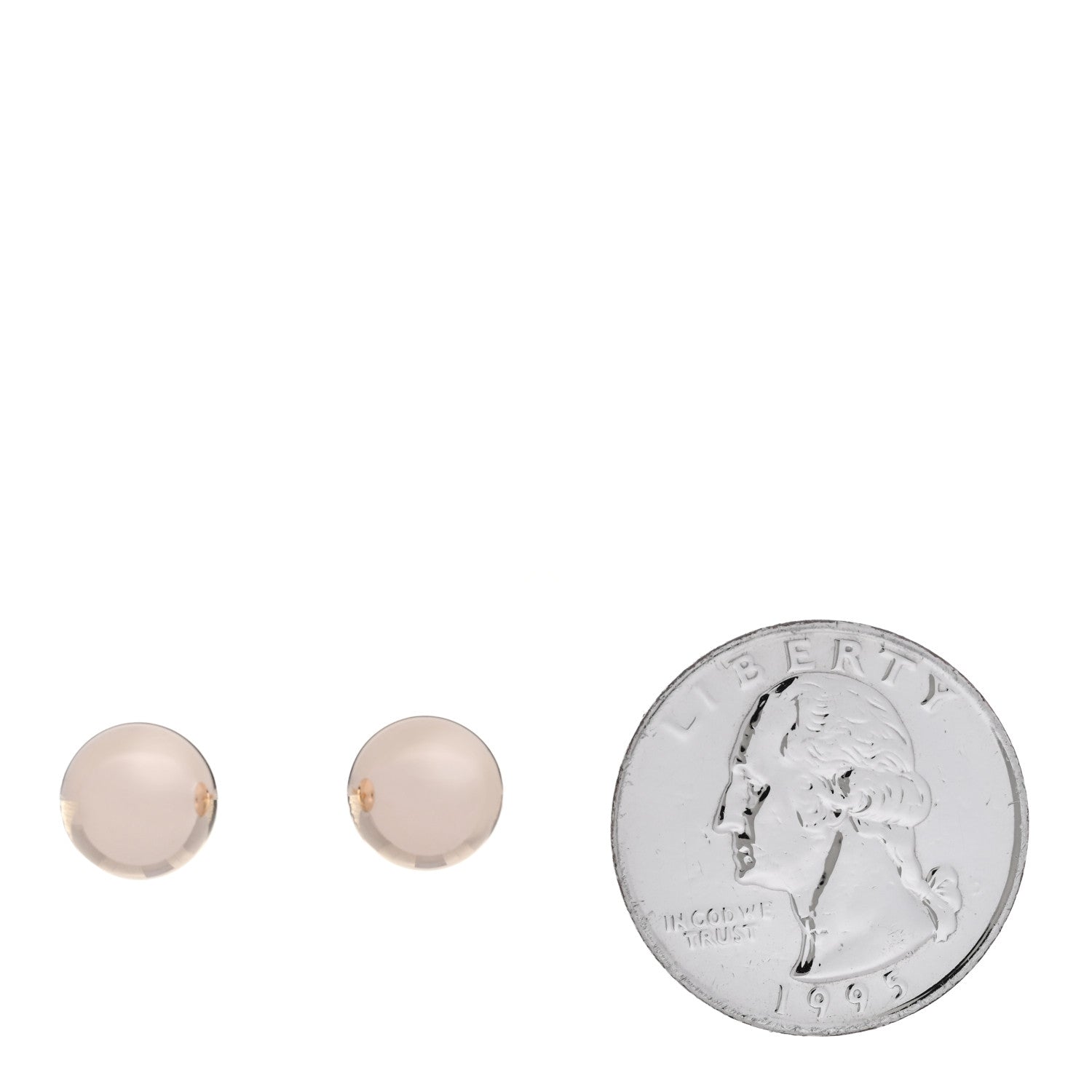 Tiffany 14K Rose Gold 9mm Hardwear Ball Earrings 2 of 6