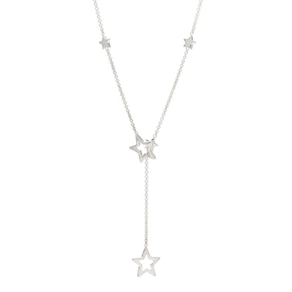 Tiffany Sterling Silver Star Lariat Necklace 1 of 4