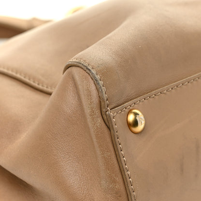 Fendi Calfskin Medium Peekaboo Iconic Satchel Tan 9 of 37