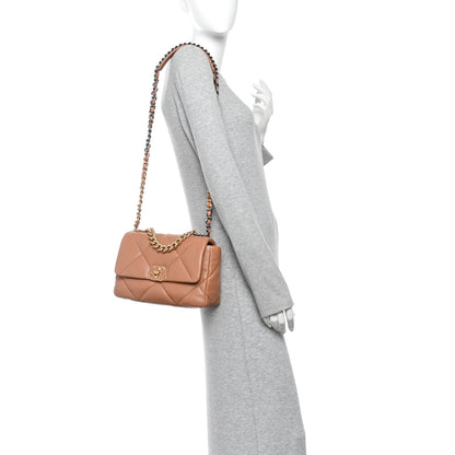 Chanel Lambskin Quilted Medium Chanel 19 Flap Brown 2 of 10