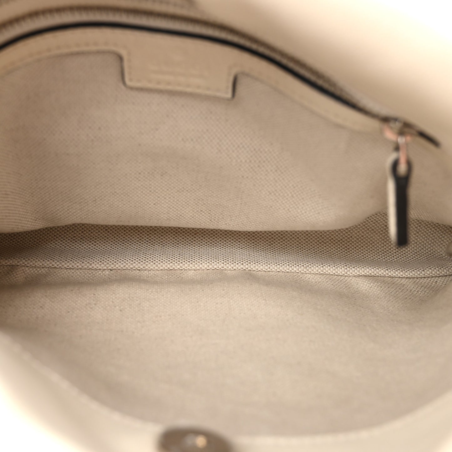 Sakai Be Green Calfskin Diagonal Stitched Small Blondie Tote Mystic White