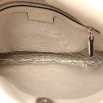 Gucci Sakai Be Green Calfskin Diagonal Stitched Small Blondie Tote Mystic White 5 of 9