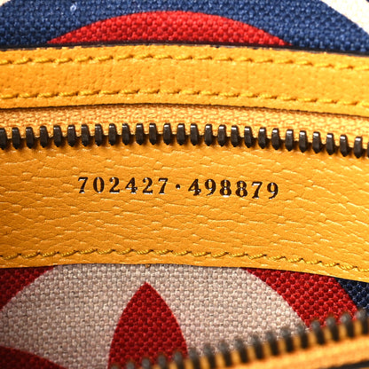 Gucci X ADIDAS Textured Dollar Calfskin Web Trefoil Logo Small Messenger Bag Crop Black 7 of 9