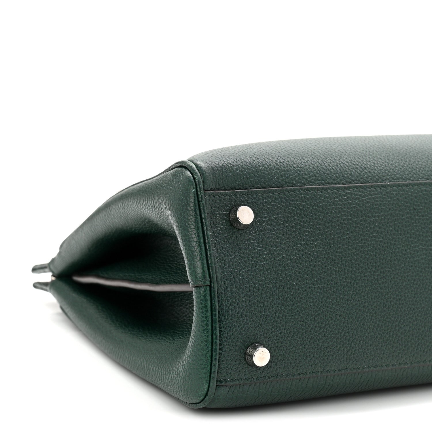 Gucci Grainy Calfskin Small Zumi Top Handle Bag Vintage Green 9 of 11
