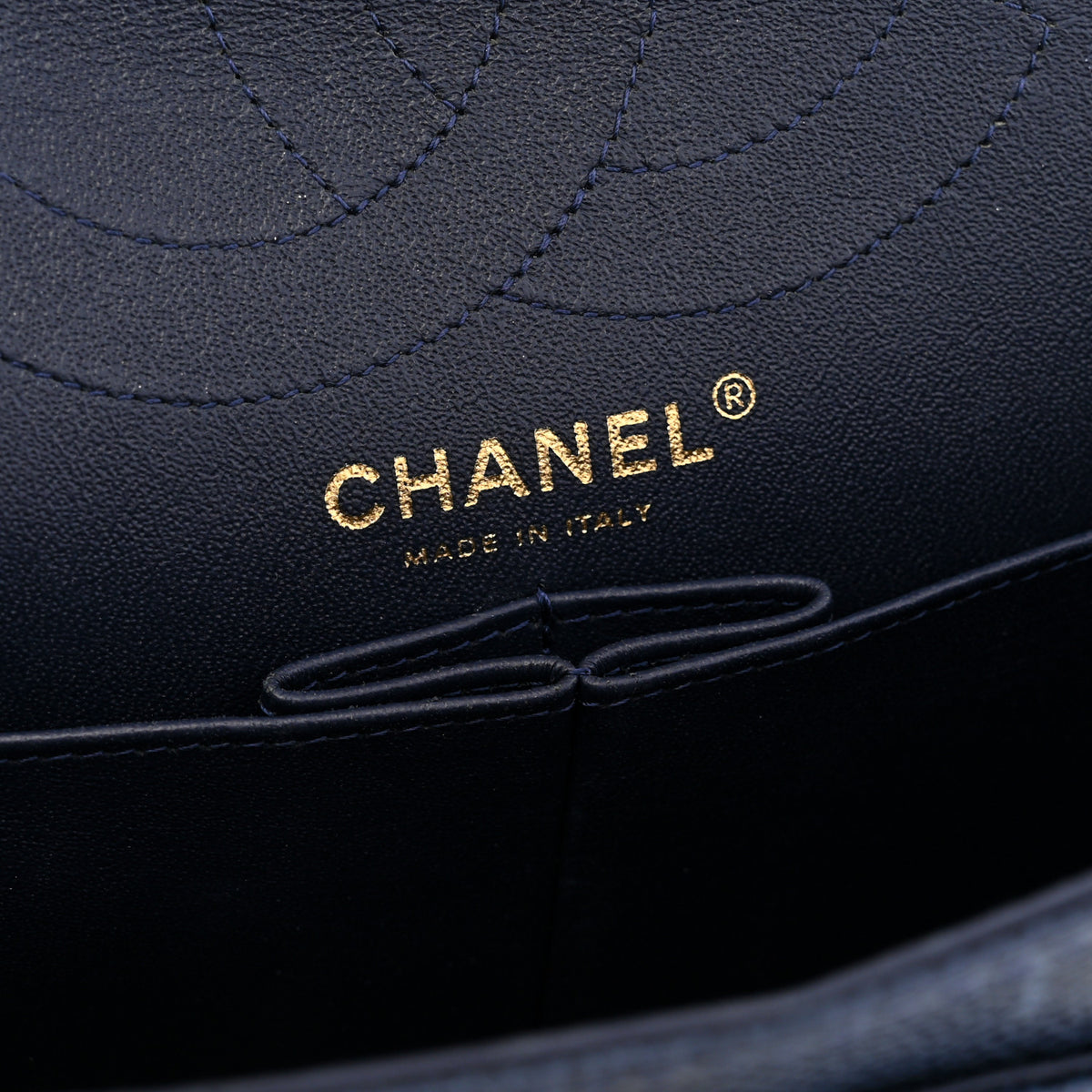 Chanel Caviar Quilted 2.55 Reissue 226 Flap Navy Blue 6 of 13