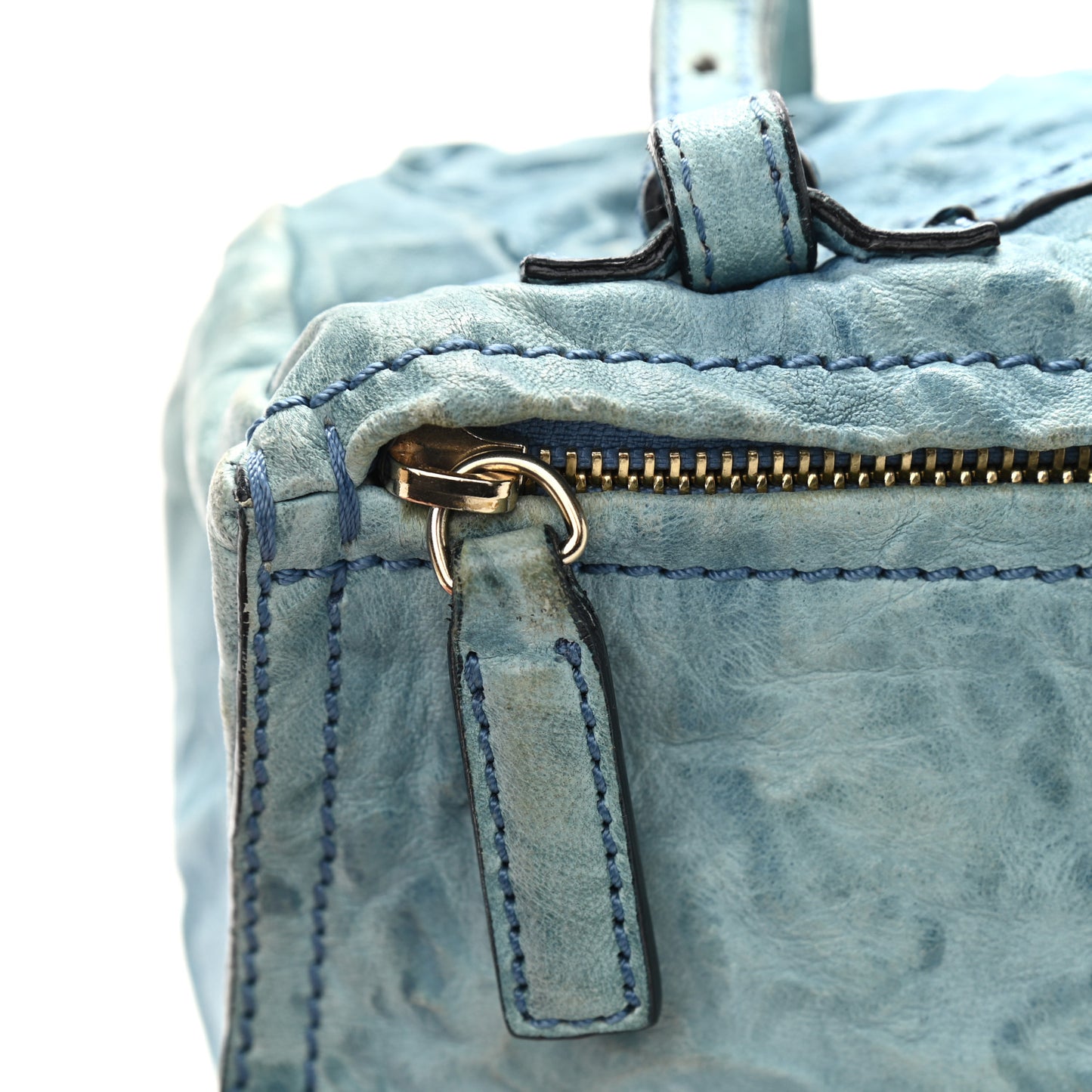 Tumbled Sheepskin Mini Pandora Sky Blue