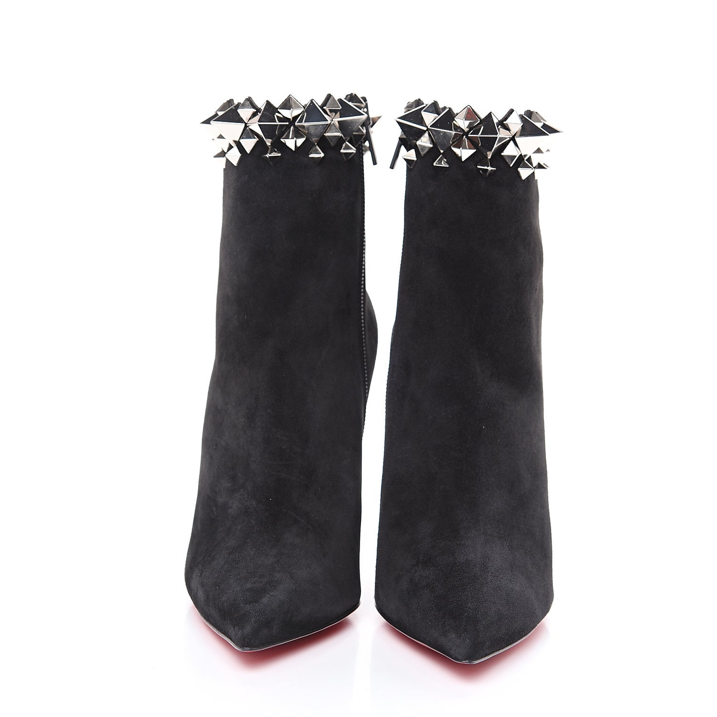 Veau Velours Firmamma 100 Booties 36.5 Black Silver
