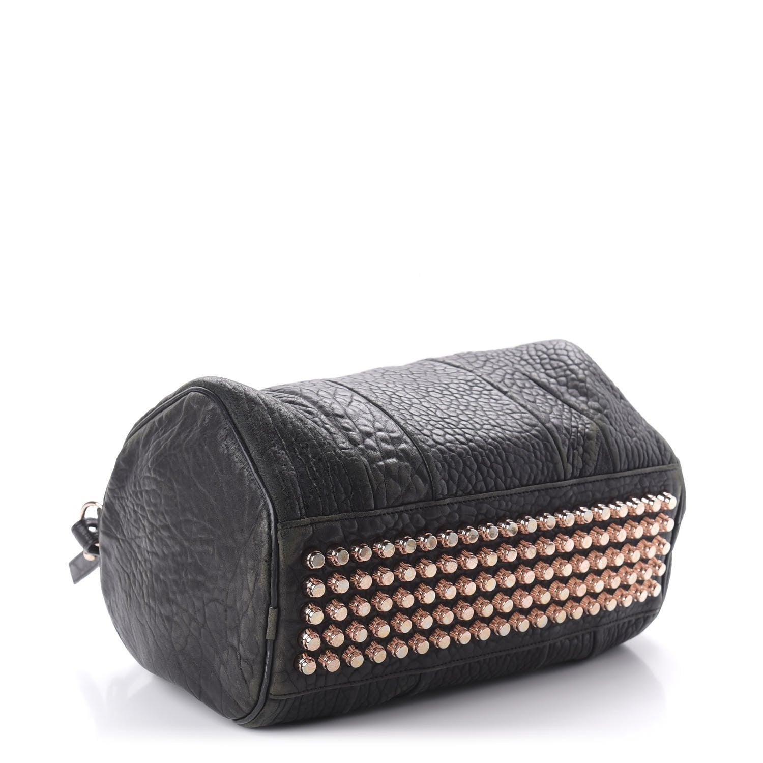 Alexander Wang Pebbled Lambskin Rocco Black Rose Gold Hardware 4 of 9