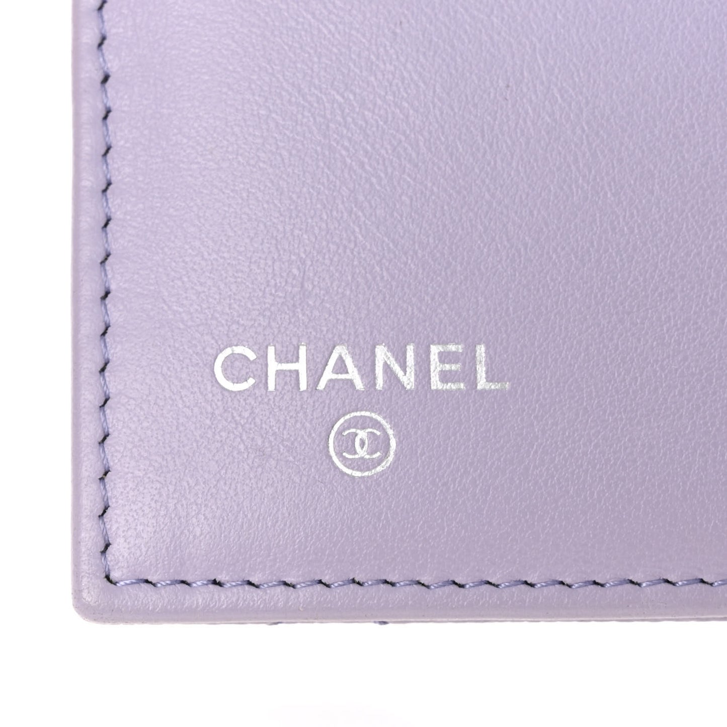 Caviar Quilted Medium Flap Wallet Light Purple