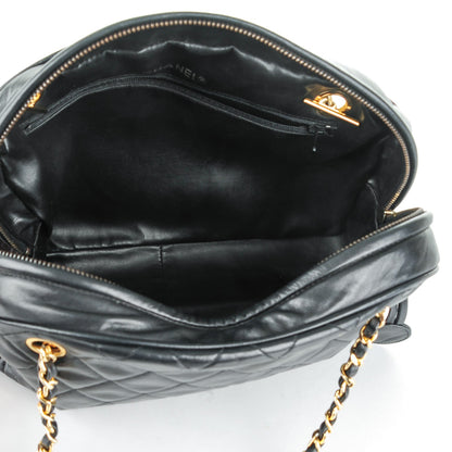 Chanel Lambskin Quilted Shoulder Bag Black 5 of 9