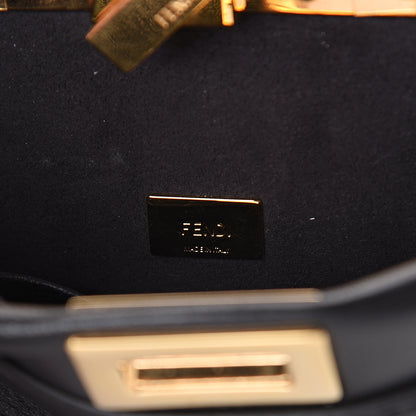 Fendi Nappa Micro Peekaboo Iconic Satchel Black 6 of 8