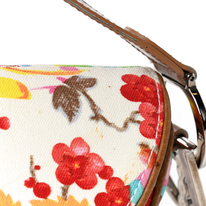 Christian Dior Canvas Floral Saddle Bag 17 of 18