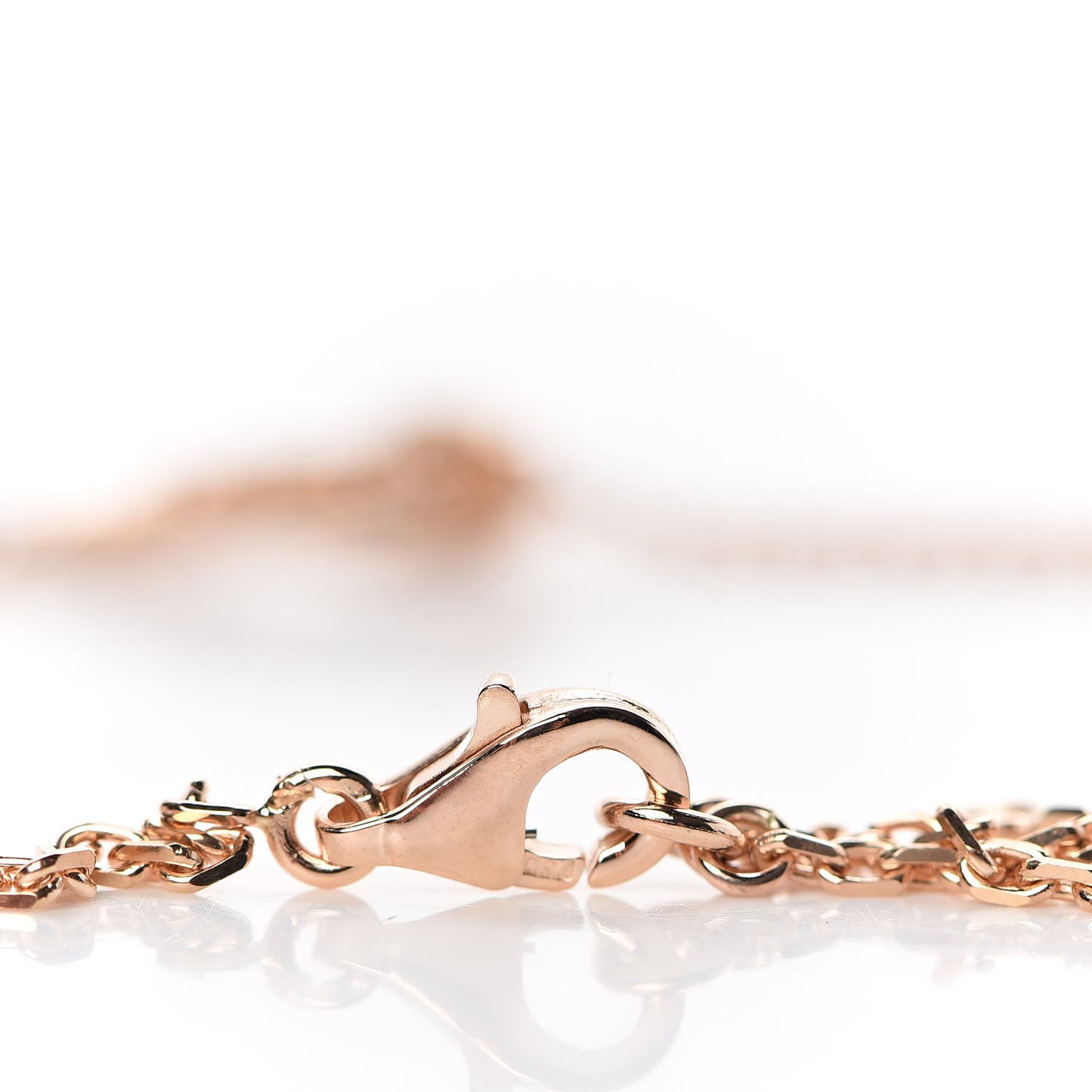 18K Rose Gold Byzantine Alhambra Pendant Necklace