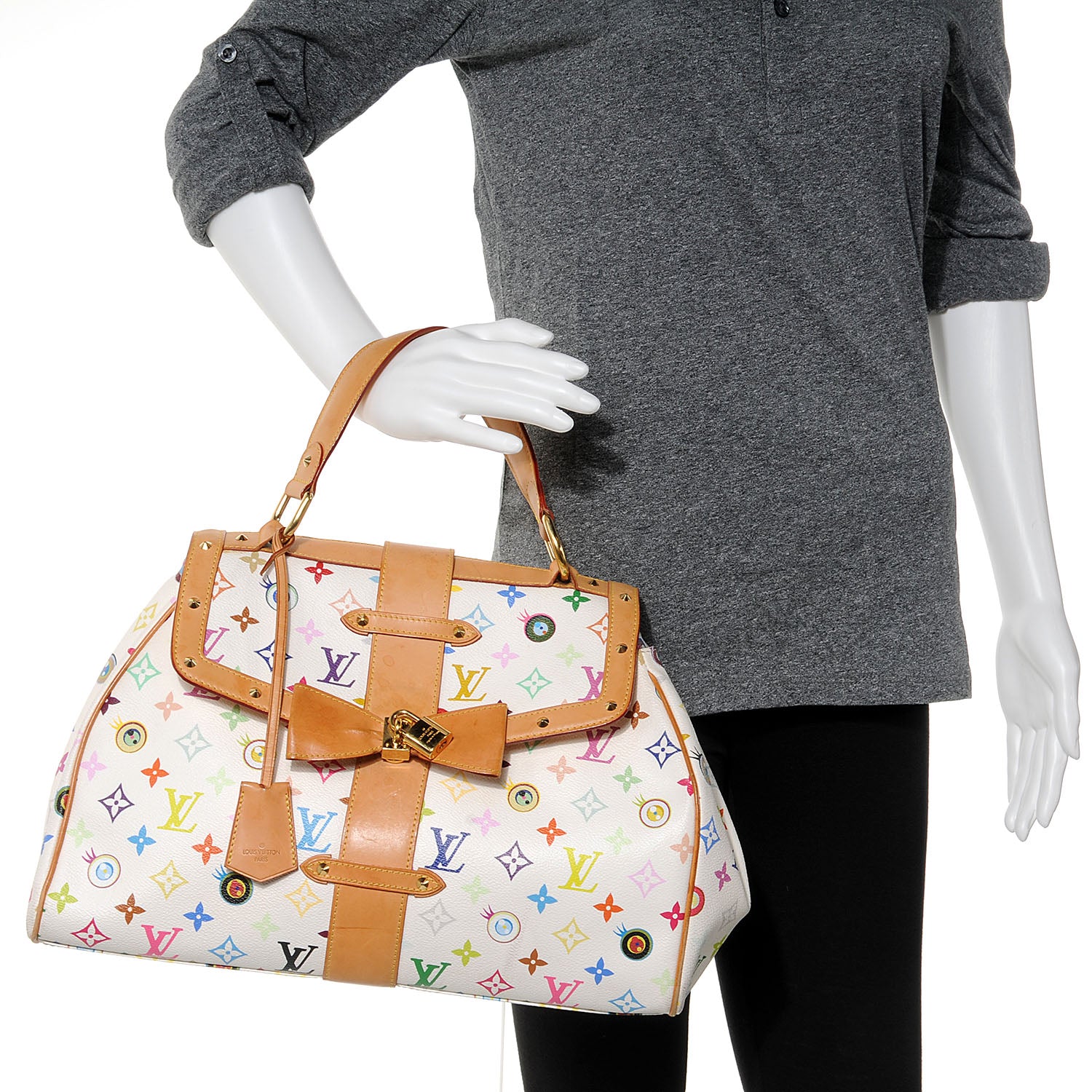 Louis Vuitton Monogram Multicolor Murakami Eye Love You White 2 of 10