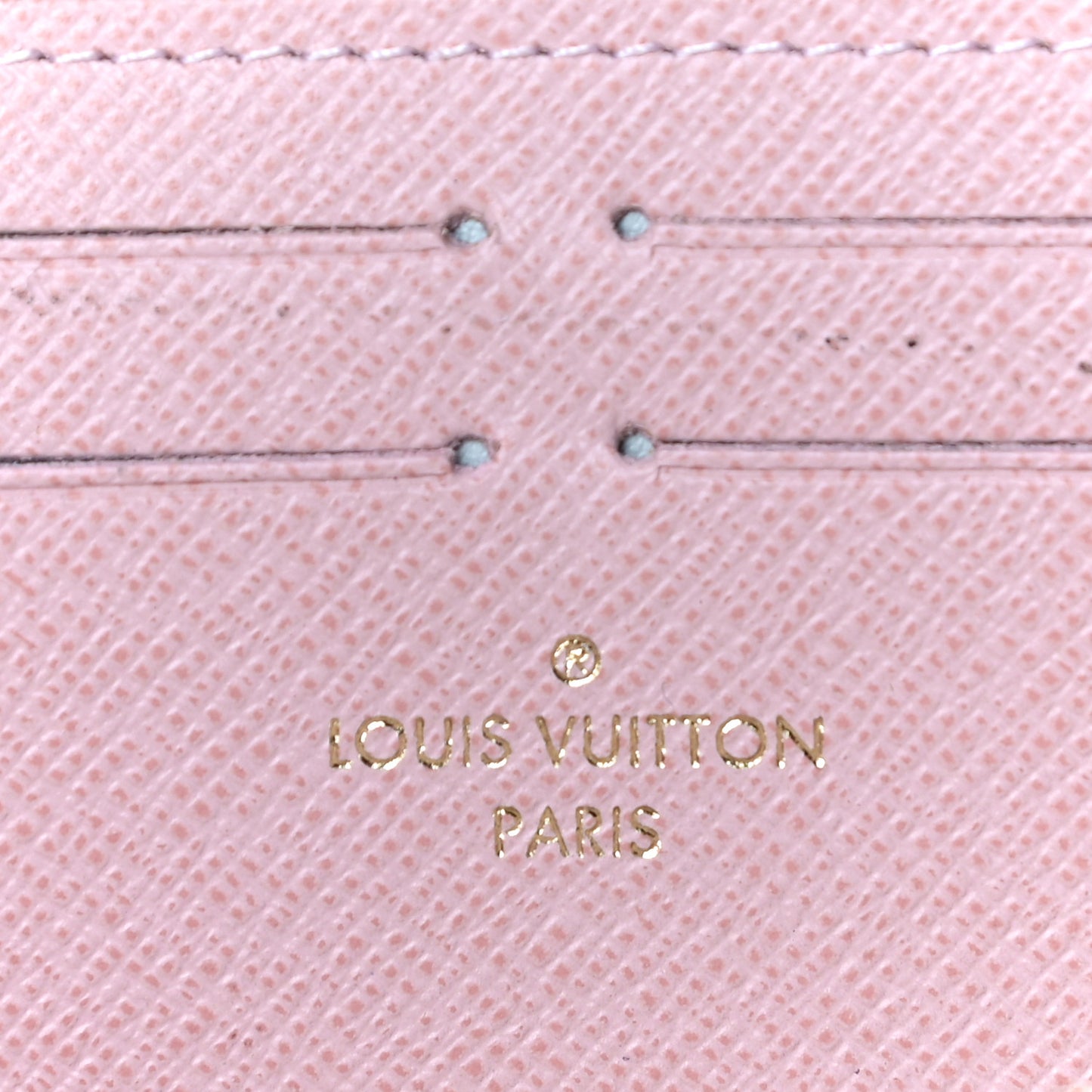 Damier Azur Clemence Wallet Rose Ballerine