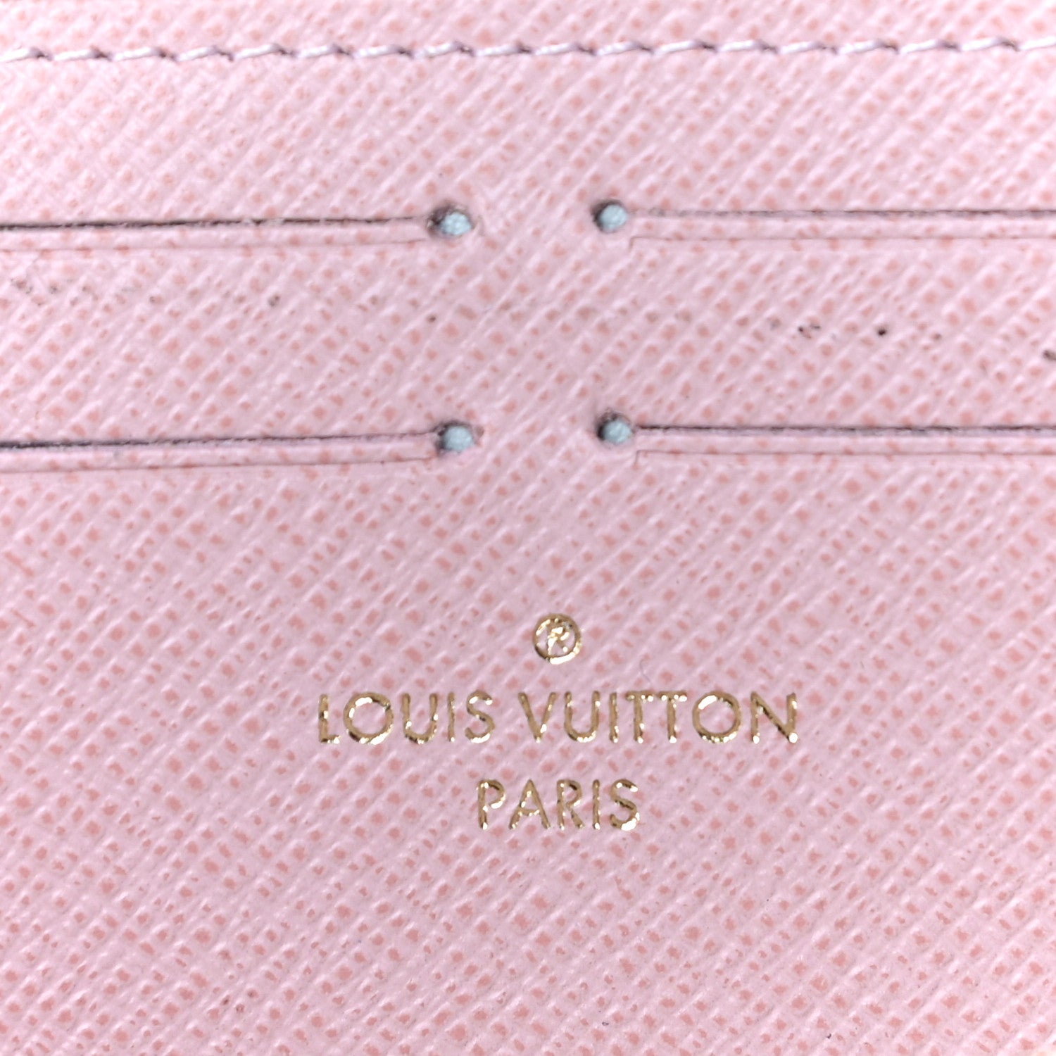 Louis Vuitton Damier Azur Clemence Wallet Rose Ballerine 6 of 11