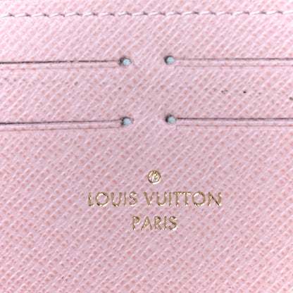 Louis Vuitton Damier Azur Clemence Wallet Rose Ballerine 6 of 11