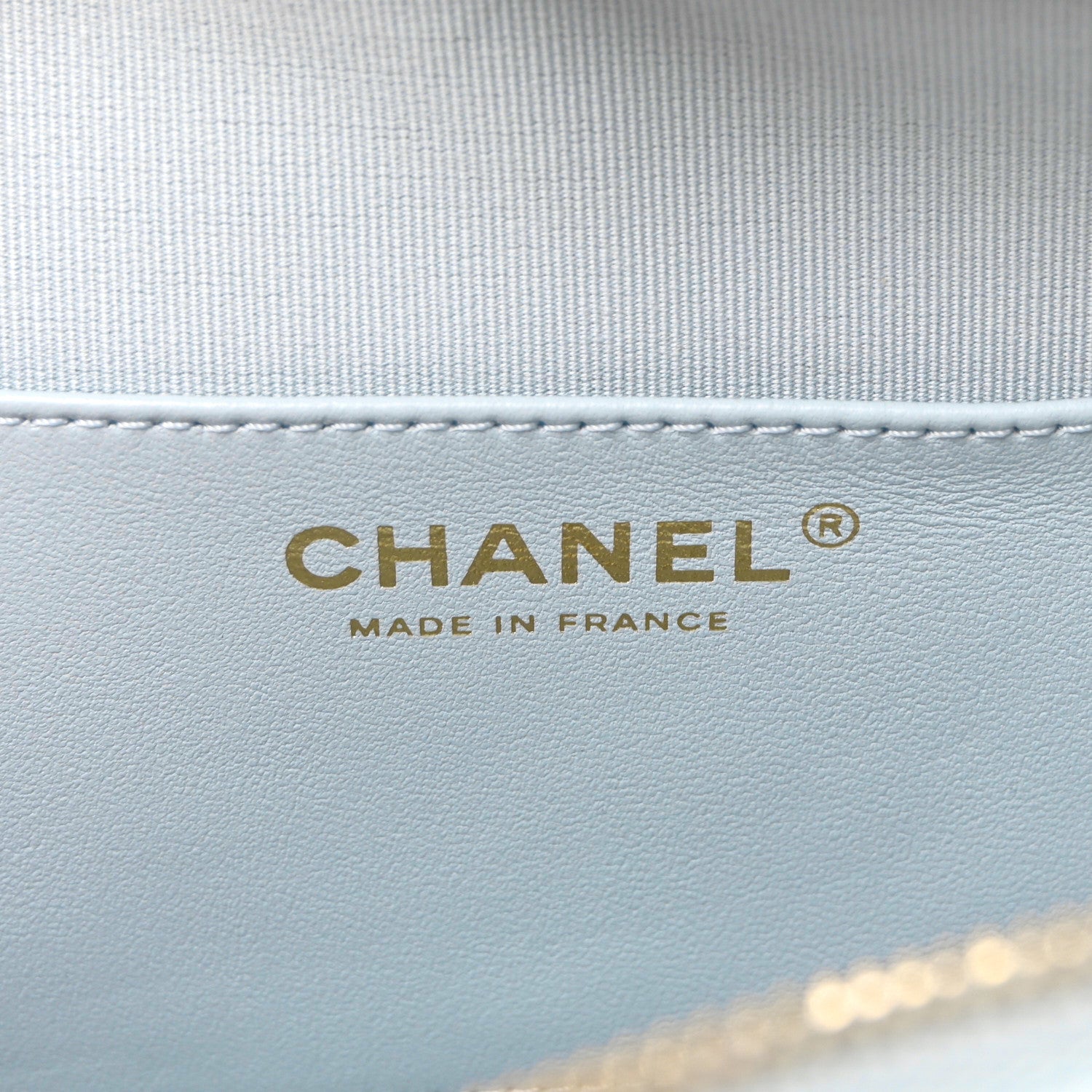 Chanel Lambskin Quilted Large CC In Love Heart Bag Light Blue 6 of 11