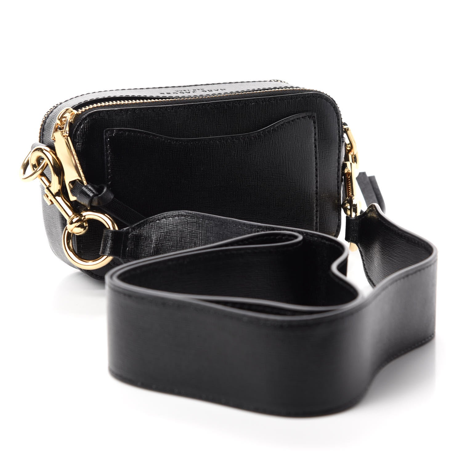 Marc Jacobs Saffiano Small Snapshot Camera Bag Black 3 of 10