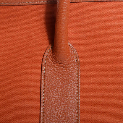 Hermes Toile Buffle Skipper Garden Party Tote 36 MM Orange 12 of 12