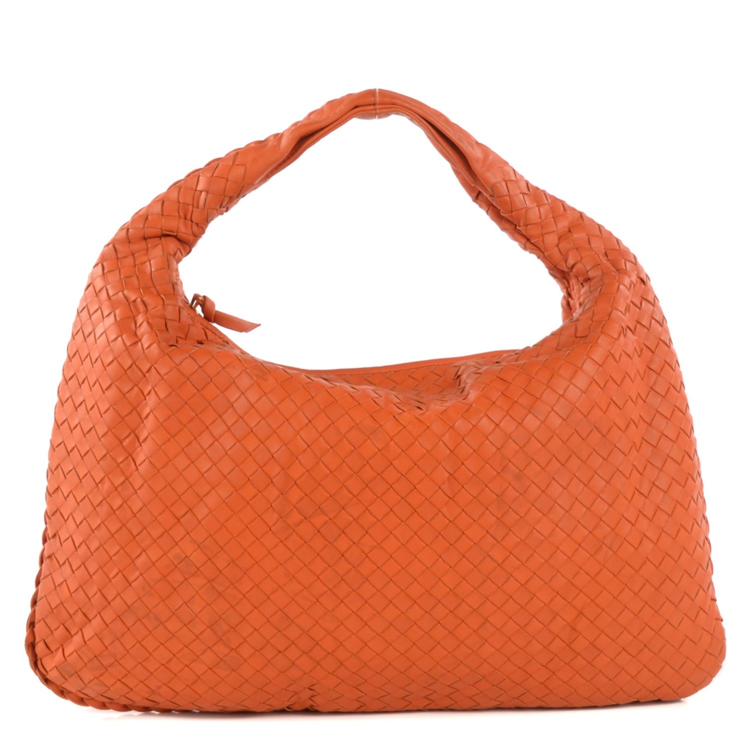 Bottega Veneta Nappa Intrecciato Large Veneta Hobo Burnt Orange 1 of 13