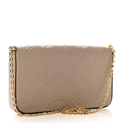Louis Vuitton Empreinte Pochette Felicie Chain Wallet Tourterelle 4 of 9