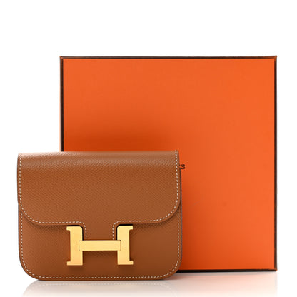 Hermes Epsom Constance Slim Wallet Gold 10 of 10