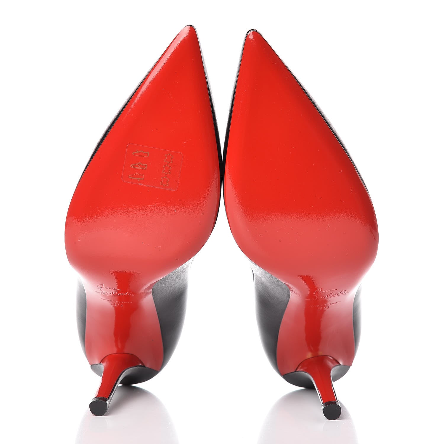Christian Louboutin Shiny Nappa Apostrophy 100 Pumps 39 Black 5 of 8