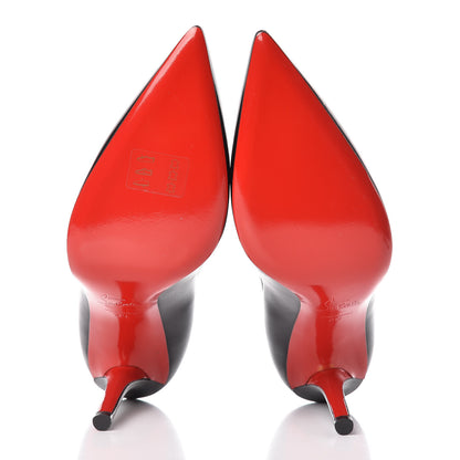 Christian Louboutin Shiny Nappa Apostrophy 100 Pumps 39 Black 5 of 8