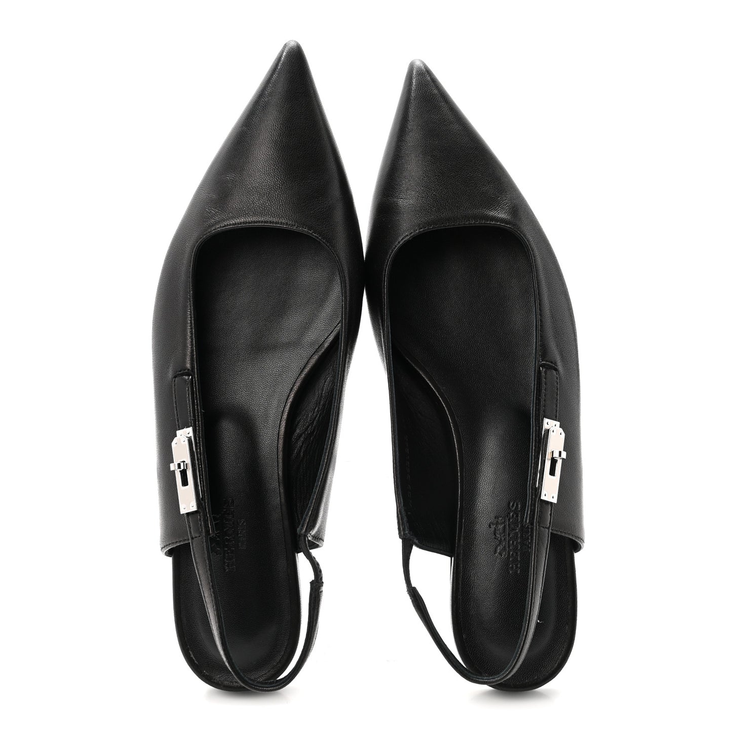 Nappa Lovely Slingback Flats 37.5 Black