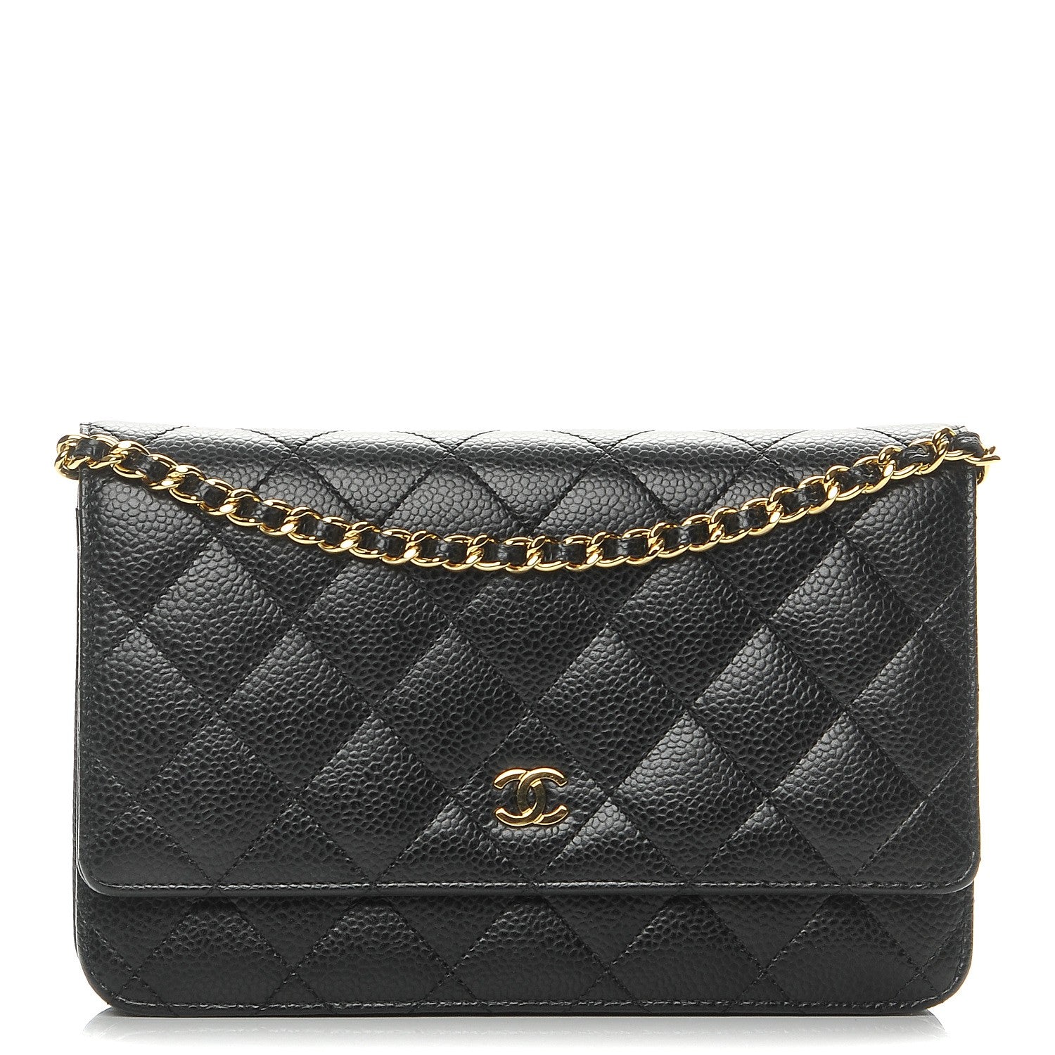 Chanel Caviar Quilted Wallet On Chain WOC Black 1 of 9